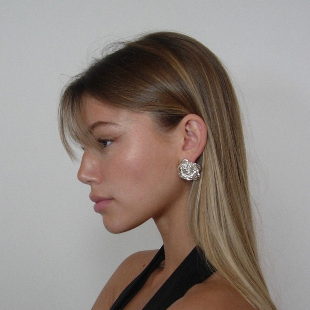 Heaven Mayhem Petal Earrings Silver